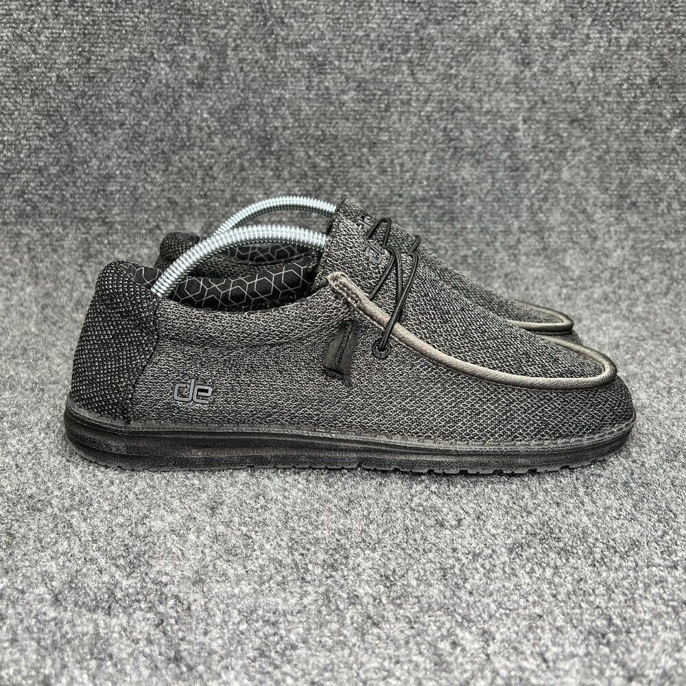 Hey Dude Wally Sox Micro Shoes Men's Size 9 Black Slip On Comfort Casual Loafers